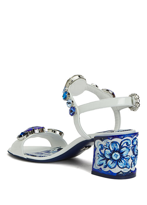 Mavi Kadın Deri Sandalet - Görsel 4