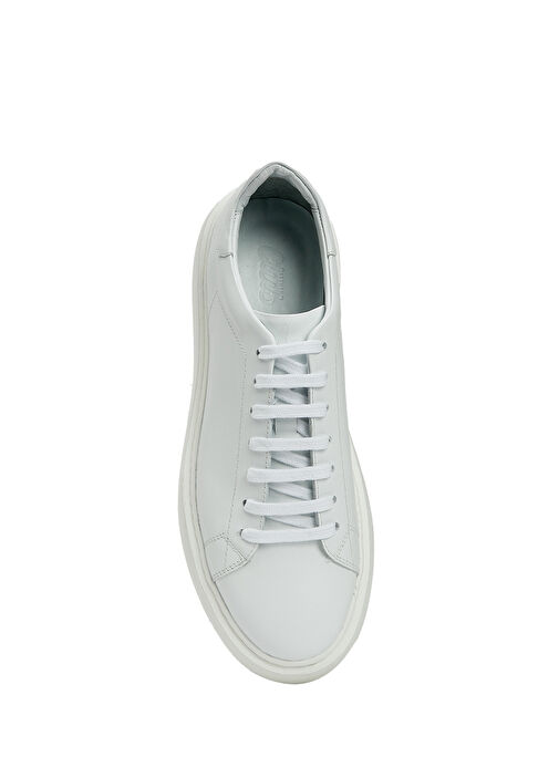 Beyaz Erkek Deri Sneaker - Görsel 5