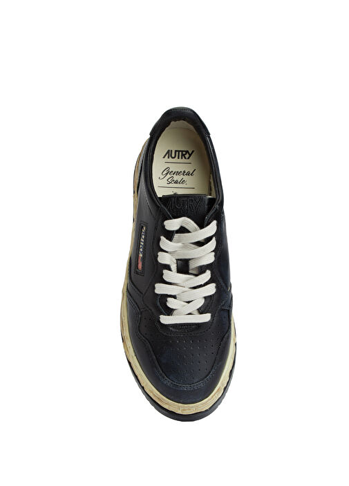 x Mihara Yasuhiro Siyah Kadın Deri Sneaker - Görsel 5