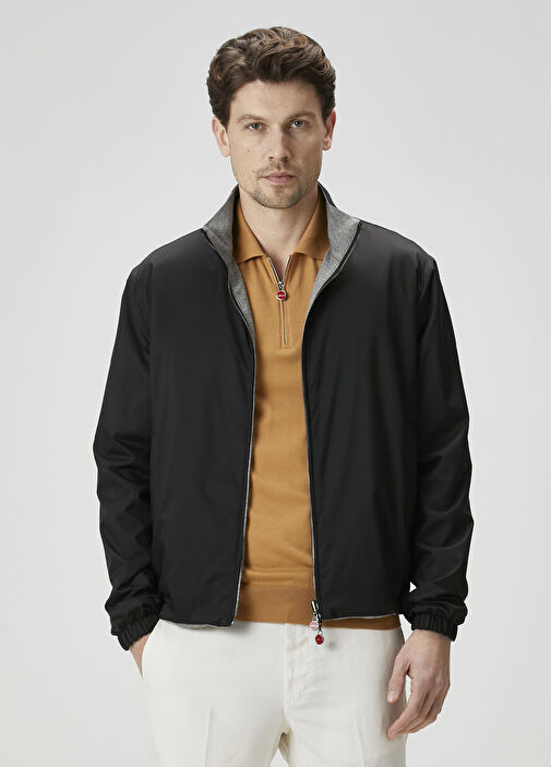 Siyah Çift Taraflı Mont