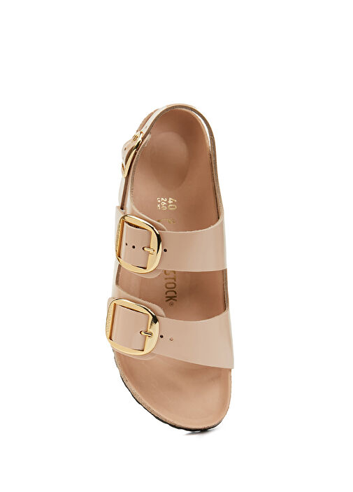 Madrid Big Buckle Pudra Kadın Terlik - Görsel 6