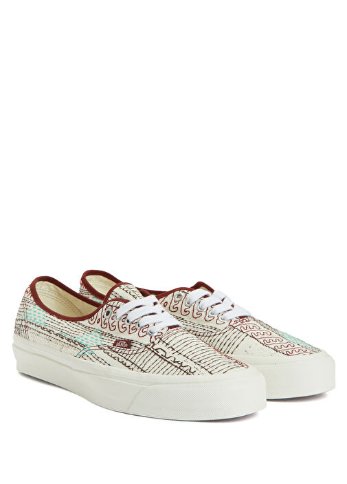 Authentic 44 Beyaz Erkek Kanvas Sneaker - Görsel 3