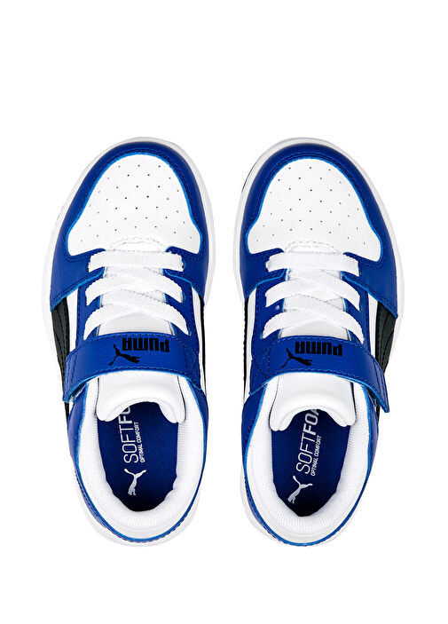 Pm Rebound Layup Lo SL V Beyaz Mavi Çocuk Sneaker - Görsel 5