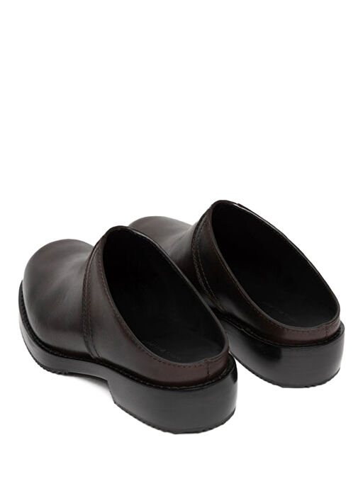 Dries Van Noten Dries Van Noten Koyu Kahverengi Erkek Deri Terlik Beymen'de! Koyu Kahverengi - 4. görsel