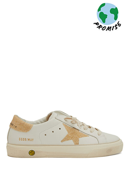 May Gold Kız Çocuk Deri Sneaker - Görsel 2
