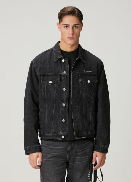 44 Label Group - Backbone Black Denim Jacket