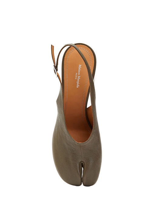 Maison Margiela Vizon Maison Margiela Tabi Wedge Deri Topuklu Ayakkabı