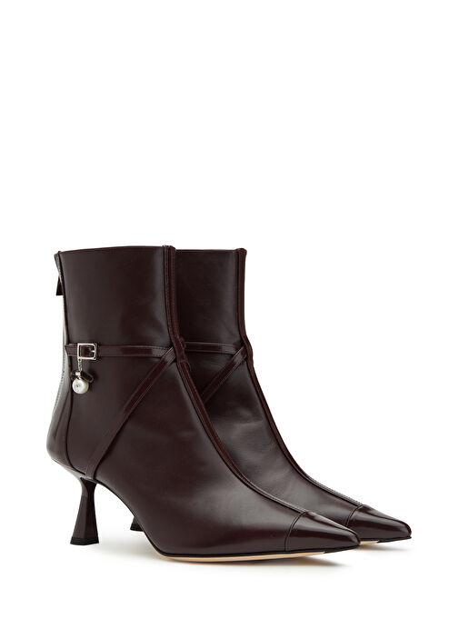 Aren Bordo Kadın Deri Bot - Görsel 3