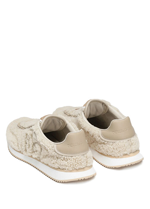 Aria Krem Kadın Deri Sneaker - Görsel 4