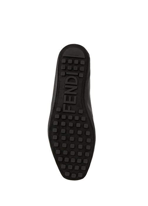 Siyah Kadın Deri Loafer - Görsel 6