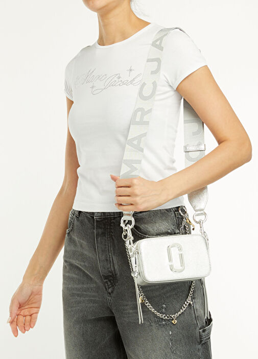 Marc Jacobs Gümüş Kadın The Snapshot Silver Kadın Deri Çanta