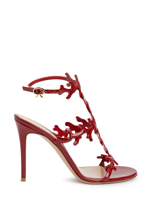 Ocean Kırmızı Kadın Deri Sandalet - Görsel 2