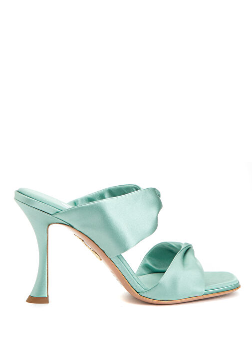 Twist Su Yeşili Kadın Saten Terlik - Görsel 2