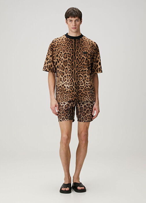 Dolce&Gabbana - Leopar Desenli T-shirt - Leopar