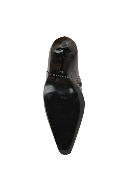 Kahverengi Kadın Deri Bot - Görsel 6