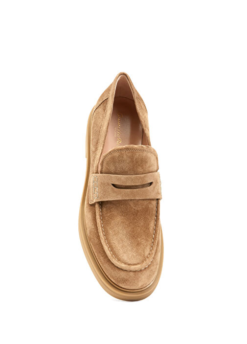 Harris Camel Kadın Süet Loafer - Görsel 5