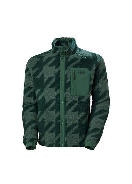 Helly Hansen GREEN Erkek Panorama Printed Pile Snap Green Erkek