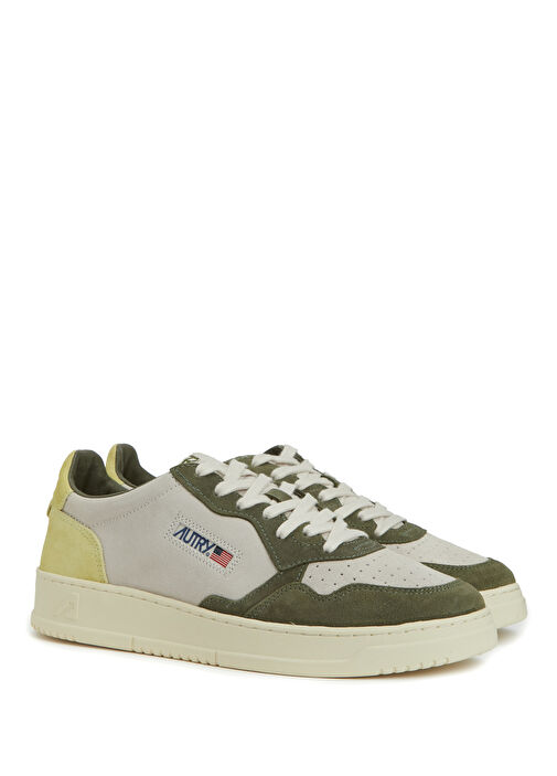 Çok Renkli Erkek Deri Sneaker - Görsel 3