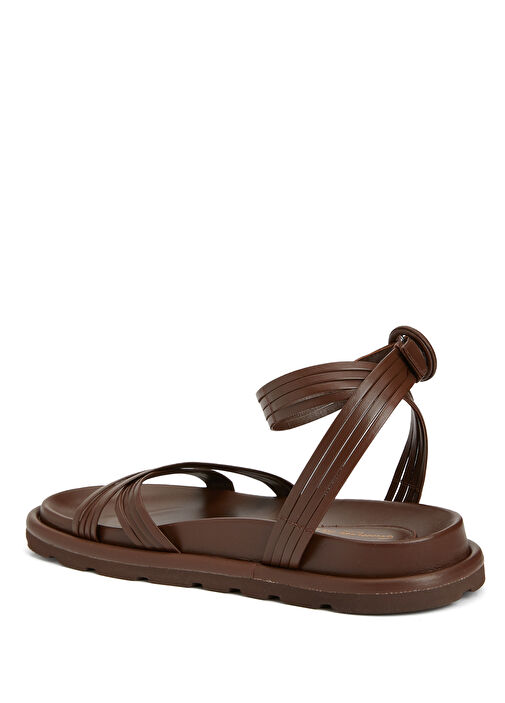 Lianne Kahverengi Kadın Deri Sandalet - Görsel 4