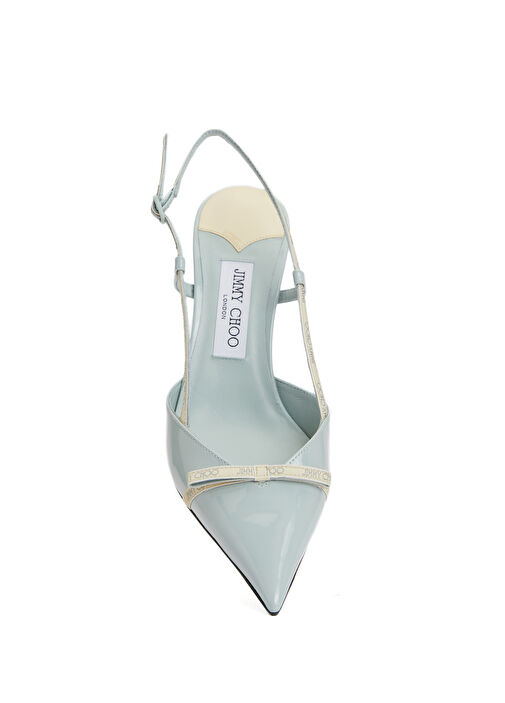 Camila Mavi Deri Topuklu Ayakkabı - Görsel 5