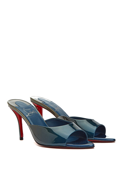 Miss Lacivert Kadın Deri Terlik - Görsel 3