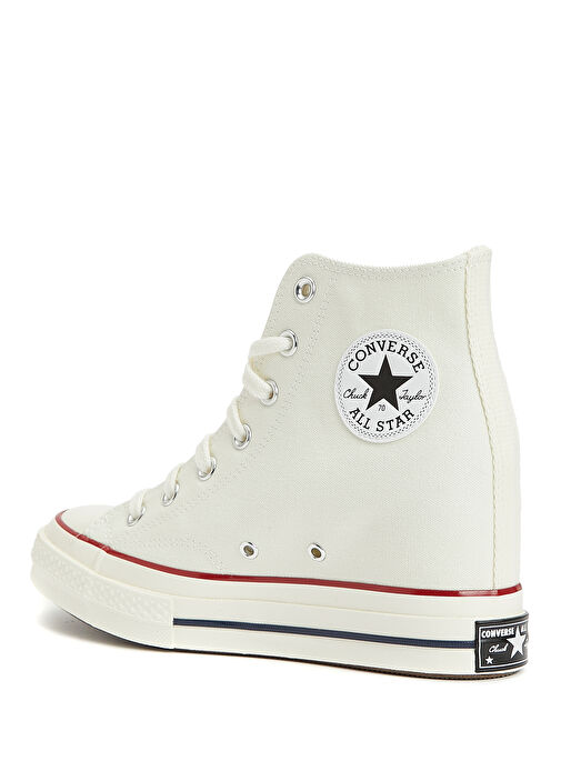 Chuck 70 Wedge Ekru Kadın Kanvas Sneaker - Görsel 4