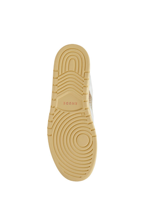 Beyaz Logolu Erkek Deri Sneaker - Görsel 6