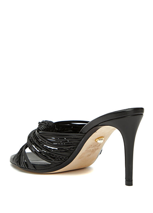 Siyah Kadın Deri Terlik - Görsel 4