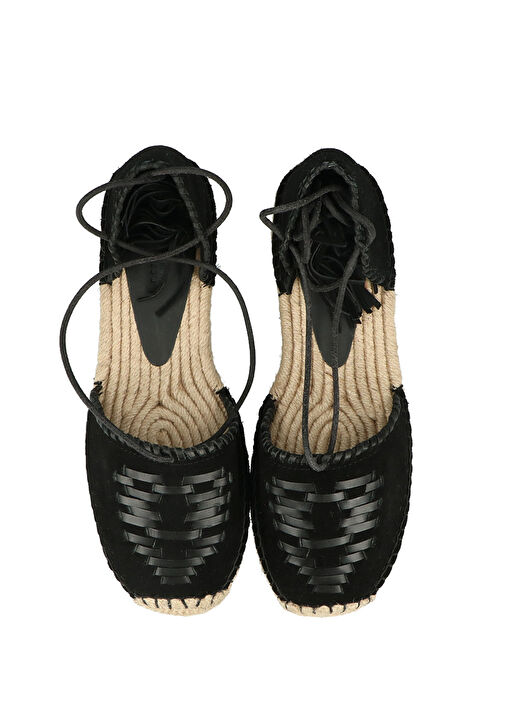 Celsi Siyah Kadın Süet Espadril - Görsel 5