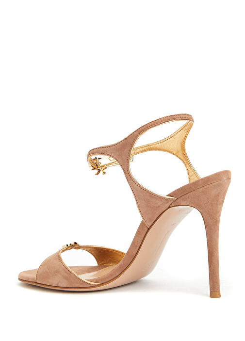 Vizon Kadın Süet Sandalet - Görsel 4