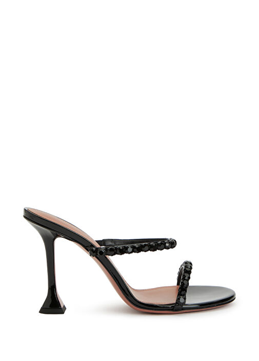 Gigi Siyah Kadın Deri Terlik - Görsel 2