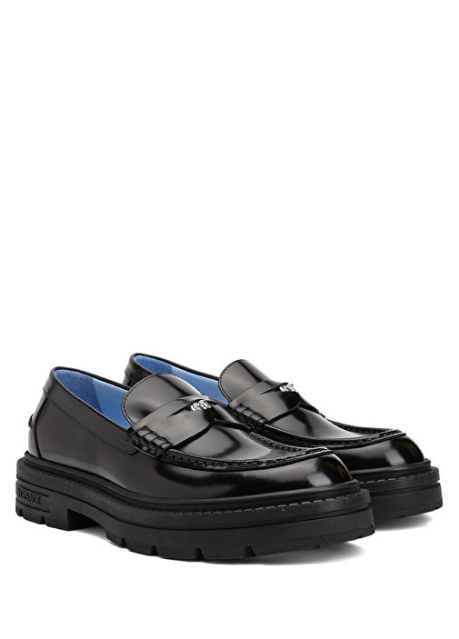 Versace Versace Siyah Erkek Deri Loafer Casual Ayakkabı | Beymen Siyah - 3. görsel