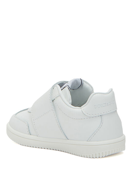 Beyaz Erkek Çocuk Deri Sneaker - Görsel 4