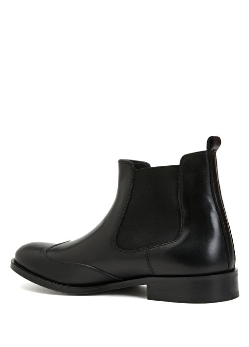 Siyah Erkek Deri Bot - Görsel 4