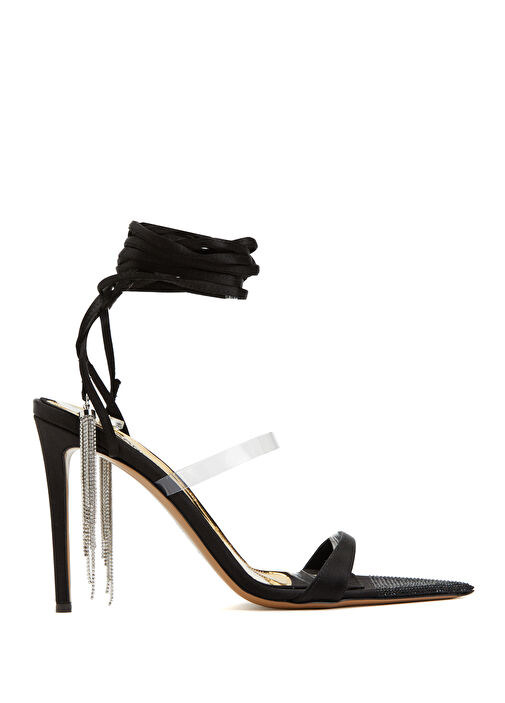 Siyah Bantlı Kadın Sandalet - Görsel 2