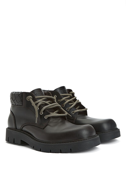Haddock Cropped Siyah Erkek Deri Bot - Görsel 3