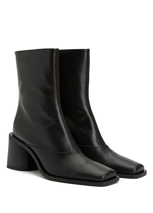 Siyah Kadın Deri Bot - Görsel 3
