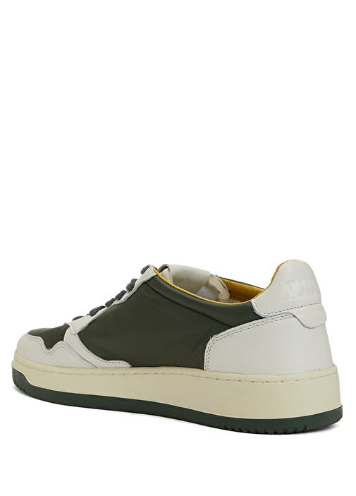 Medalist Haki Beyaz Erkek Deri Sneaker - Görsel 4
