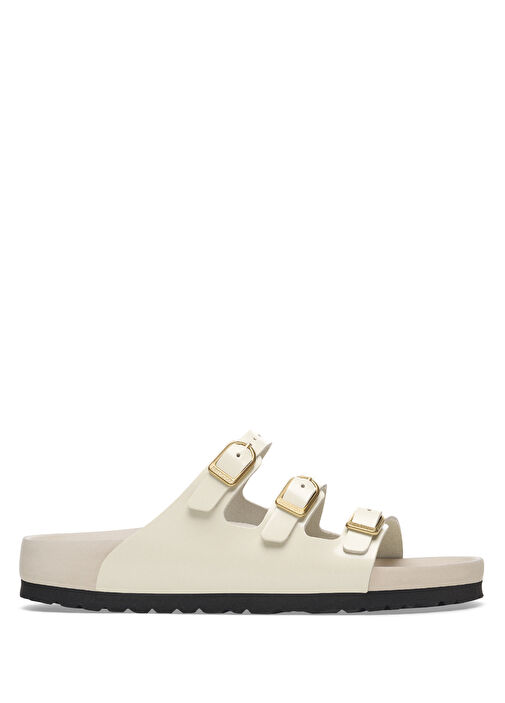 Florida Ekru Kadın Deri Terlik - Görsel 2