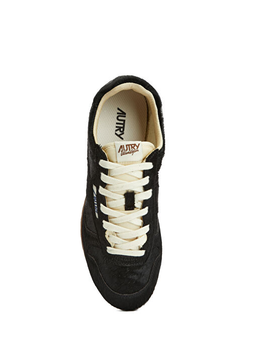 Siyah Kadın Deri Sneaker - Görsel 5