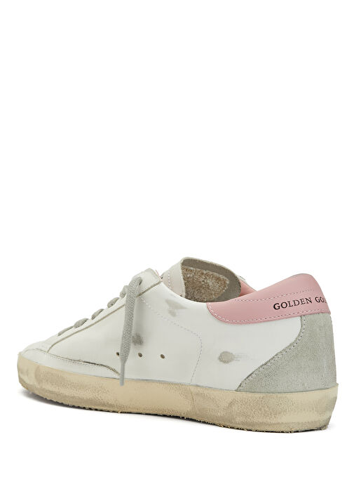Golden Goose Golden Goose Pembe Beyaz Super-Star Beyaz Pembe Kadın Deri Sneaker | Beymen Pembe Beyaz - 4. görsel