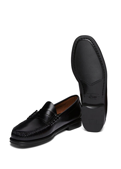 Siyah Erkek Deri Loafer - Görsel 6