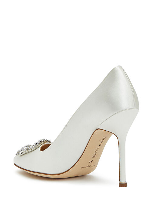 Manolo Blahnik Manolo Blahnik Hangisi Krem Stiletto Basketbol Ayakkabıları | Beymen Krem - 4. görsel