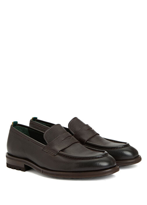 Kahverengi Erkek Deri Loafer - Görsel 3