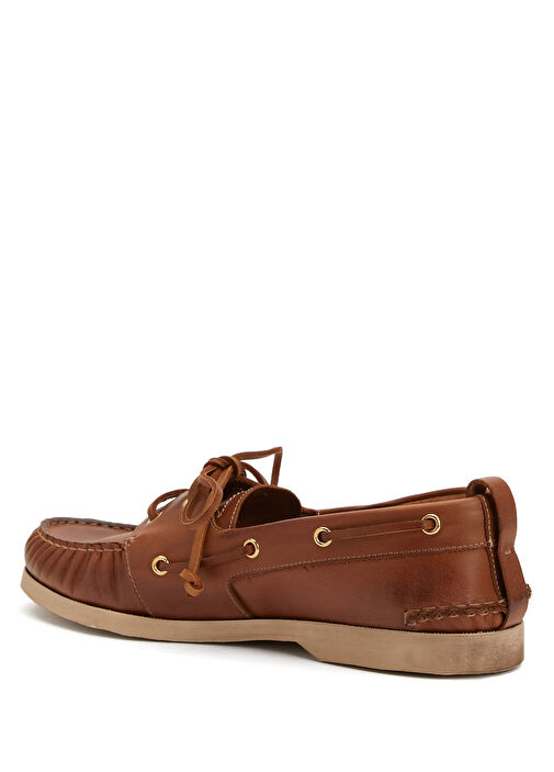 Kahverengi Erkek Deri Loafer - Görsel 4