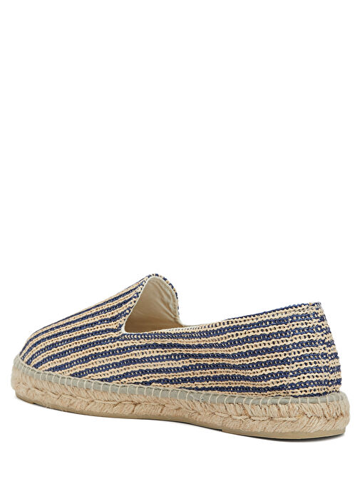 Yucatan Lacivert Bej Çizgili Erkek Espadril - Görsel 4