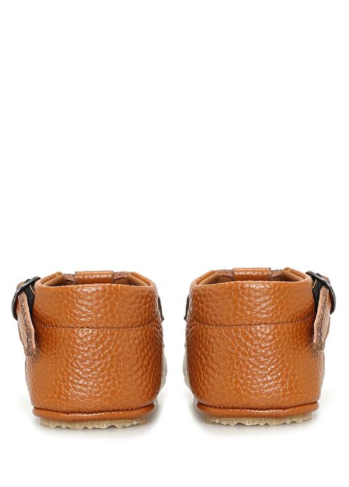 Violet Taba El Yapımı Unisex Bebek Deri Ayakkabı - Görsel 5