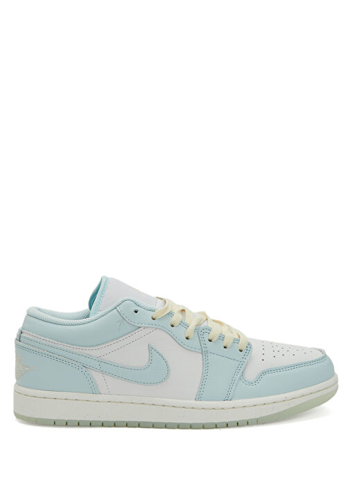 Air Jordan 1 Low Mavi Erkek Deri Sneaker - Görsel 2