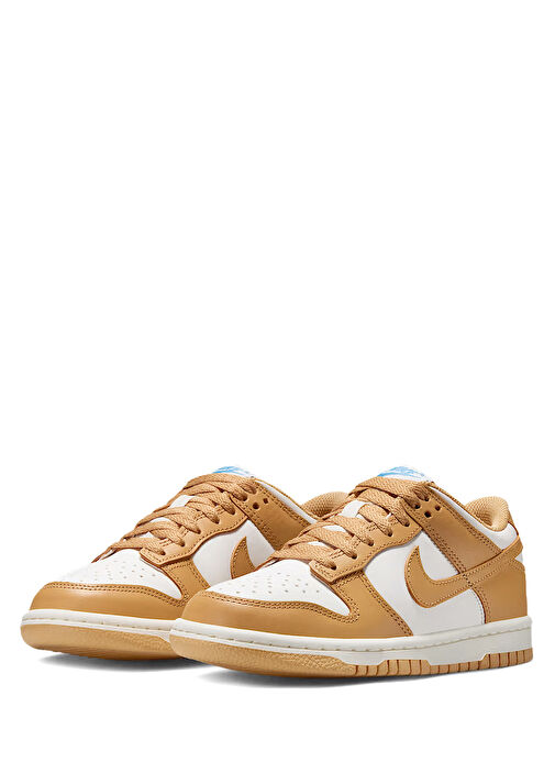 Dunk Low Gold Beyaz Erkek Çocuk Deri Sneaker - Görsel 3