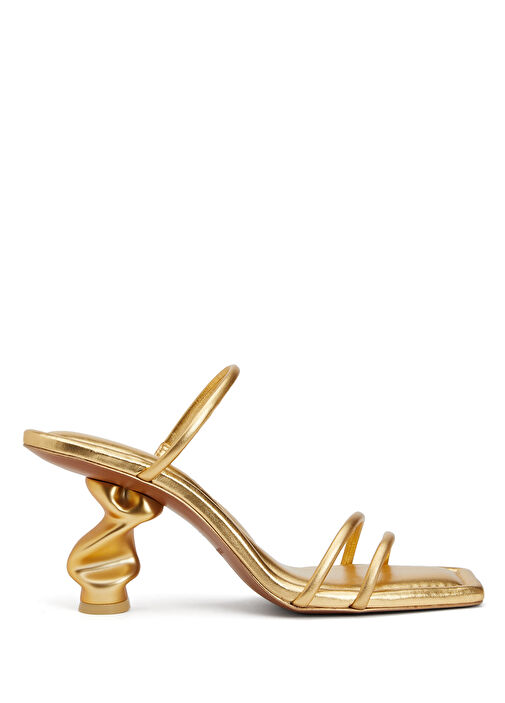 Seraphina Gold Kadın Deri Sandalet - Görsel 1